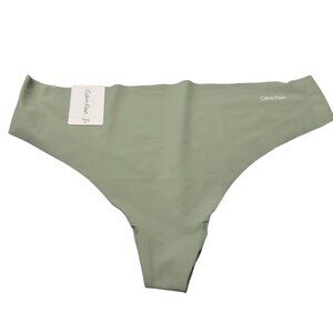 Calvin Klein Women's Size XL Panty Thong Seamless Green New With Tags